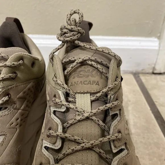 Hoka One One Anacapa Low GTX Men’s Size 9D Dune Oxford Tan Shoes 1122017-DOTN