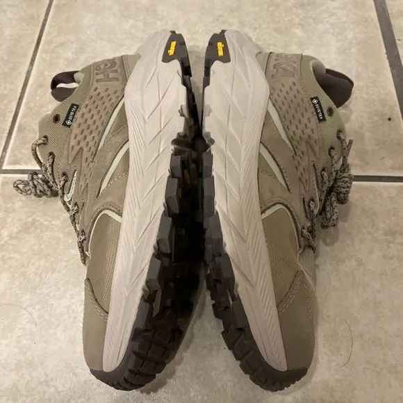 Hoka One One Anacapa Low GTX Men’s Size 9D Dune Oxford Tan Shoes 1122017-DOTN