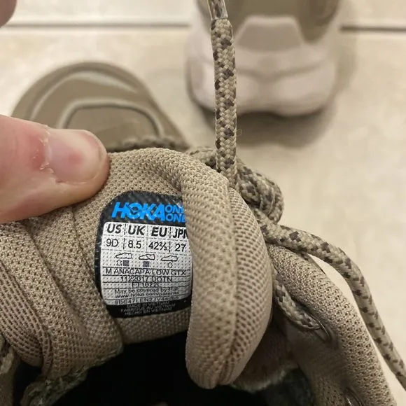 Hoka One One Anacapa Low GTX Men’s Size 9D Dune Oxford Tan Shoes 1122017-DOTN
