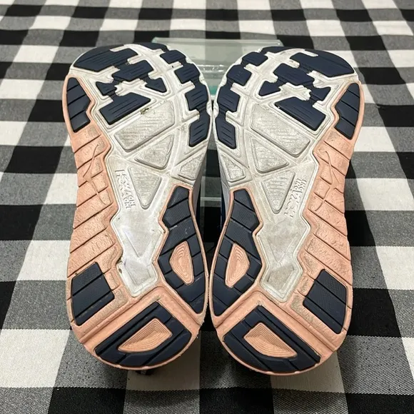 Hoka One One Arahi 3 Running Shoes Women's Size 8W Blue Pink Walking Comfort