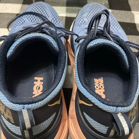 Hoka One One Arahi 3 Running Shoes Women's Size 8W Blue Pink Walking Comfort