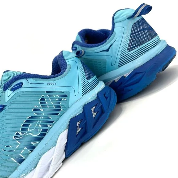 HOKA ONE ONE ARAHI BLUE WALKING / JOGGING / RUNNING SHOES / ATHLEISURE SNEAKERS