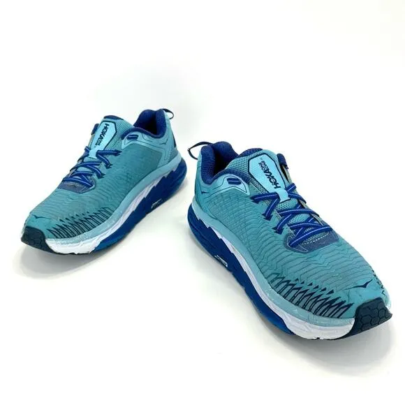HOKA ONE ONE ARAHI BLUE WALKING / JOGGING / RUNNING SHOES / ATHLEISURE SNEAKERS