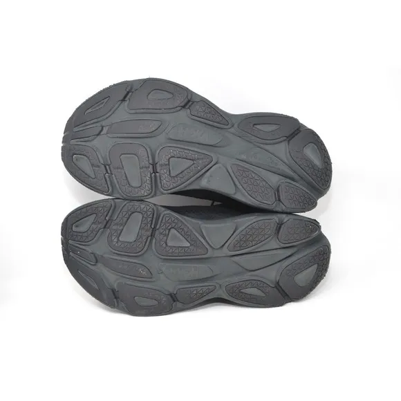 Hoka One One Bondi 8 Women 9 B Running Shoes Triple Black Athletic 1127952 BBLC