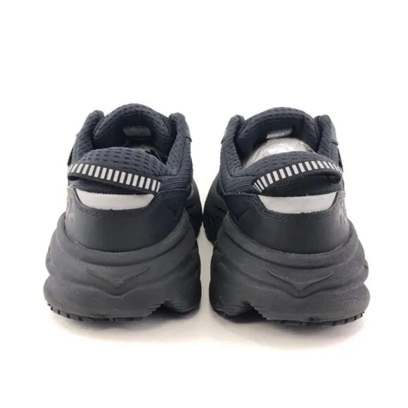 Hoka One One Bondi L GTX Black Leather Running Shoes 7