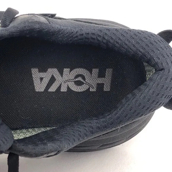 Hoka One One Bondi L GTX Black Leather Running Shoes 7