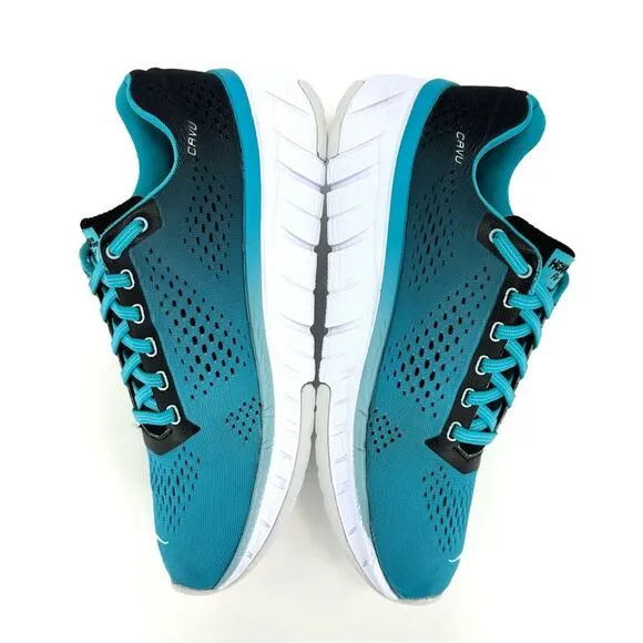 HOKA ONE ONE CAVU BLUE BLACK &amp; WHITE WALKING RUNNING SHOES ATHLEISURE SNEAKERS