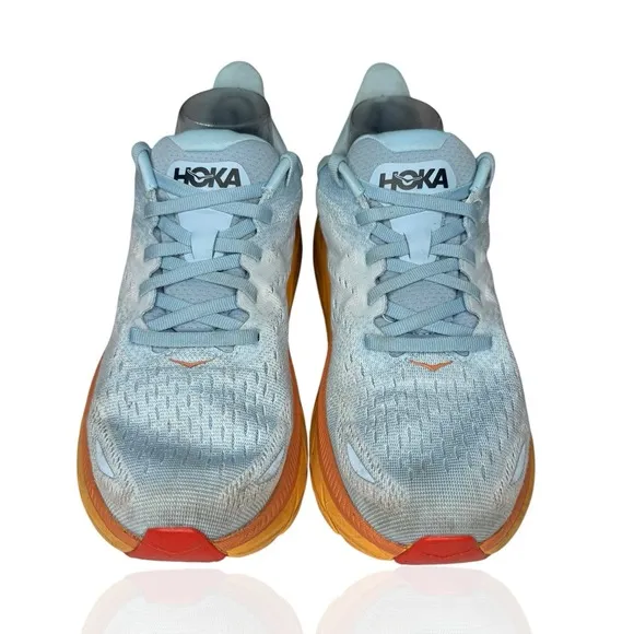 Hoka One One Clifton 8 Shoes Women's Size 10 (B)  Summer Song Ice Flow Running
