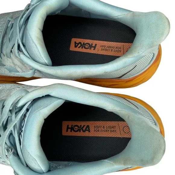 Hoka One One Clifton 8 Shoes Women's Size 10 (B)  Summer Song Ice Flow Running