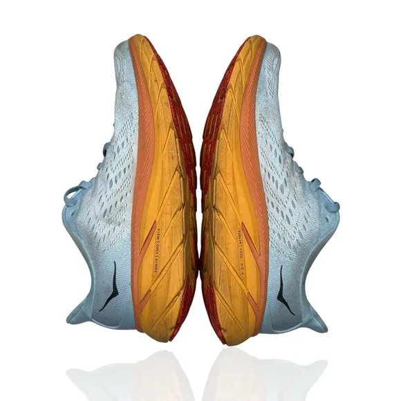 Hoka One One Clifton 8 Shoes Women's Size 10 (B)  Summer Song Ice Flow Running