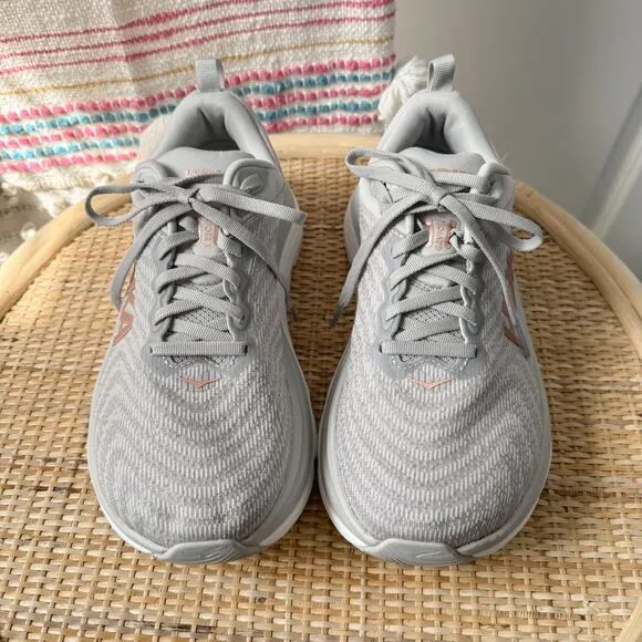 Hoka One One Gaviota 5 Harbor Mist Rose Gold Running Sneakers Women’s 7.5 Wide