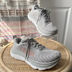 Hoka One One Gaviota 5 Harbor Mist Rose Gold Running Sneakers Women’s 7.5 Wide