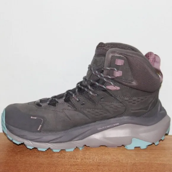 Hoka One One Kaha 2 Gore-Tex GTX Hiking Boots Womens 9.5 B Grey