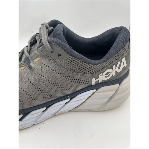 Hoka One One Mens Gaviota 3 1113520 CGOB Gray Running Shoes Sneakers Size 11.5 D
