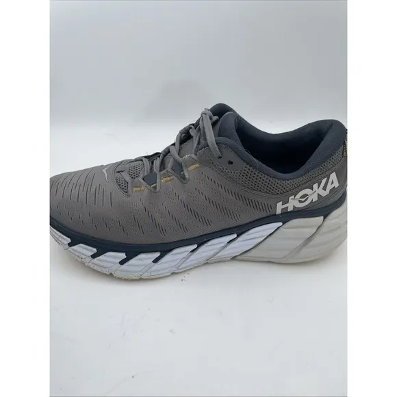 Hoka One One Mens Gaviota 3 1113520 CGOB Gray Running Shoes Sneakers Size 11.5 D
