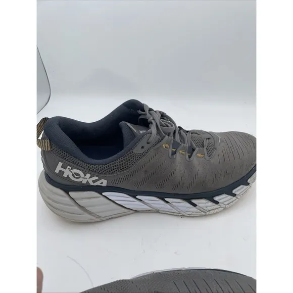 Hoka One One Mens Gaviota 3 1113520 CGOB Gray Running Shoes Sneakers Size 11.5 D