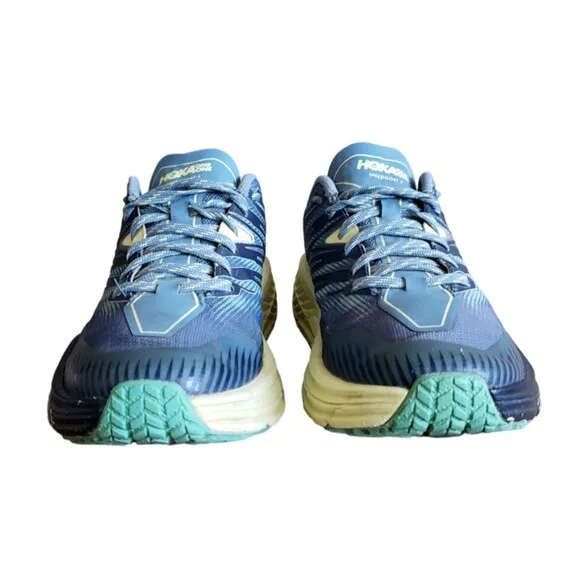 Hoka One One Speedgoat 4 Women's Size 6.5 Blue Athletic Shoes Sneakers 1106529
