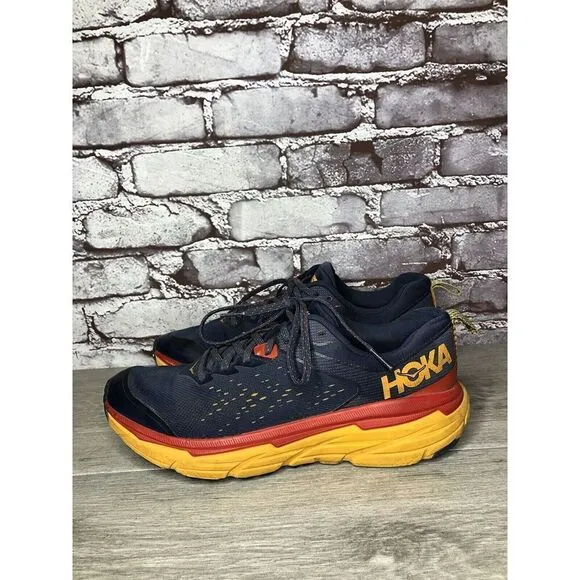 Hoka One Challenger Atr 6 1106510-OSRY Blue Textile Running Shoes Men Sz 8.5M US