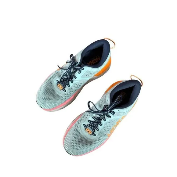 Hoka One One Womens Bondi 7 Mesh Lace Up Road Running Sneaker Shoes Size 10d