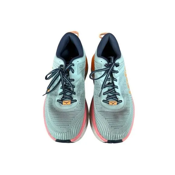 Hoka One One Womens Bondi 7 Mesh Lace Up Road Running Sneaker Shoes Size 10d