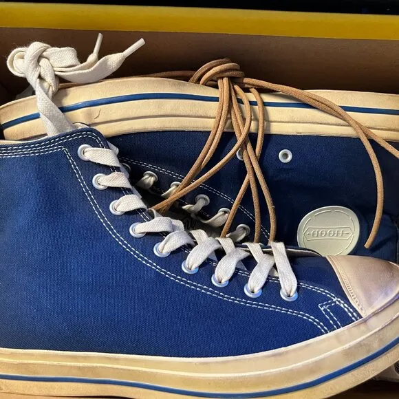 HOOD 1955 Conference High Cut Sneakers Loyal Blue NIB M 9 W 11