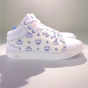 ⭐️HP⭐️Authentic MCM Coated Canvas &amp; Leather Sneakers