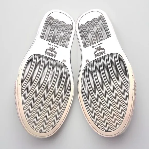 ⭐️HP⭐️Authentic MCM Coated Canvas &amp; Leather Sneakers