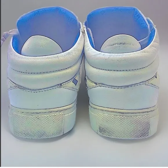 ⭐️HP⭐️Authentic MCM Coated Canvas &amp; Leather Sneakers