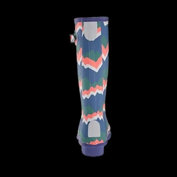 Hunter Kids Rain Boots Stripe Unisex Wellies Size 4 Boy 5 Girl - New In Box