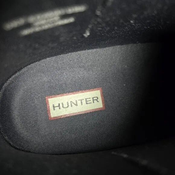 Hunter Refined Chelsea Womens Size 9 Short Rain Boots Original Waterproof Gray