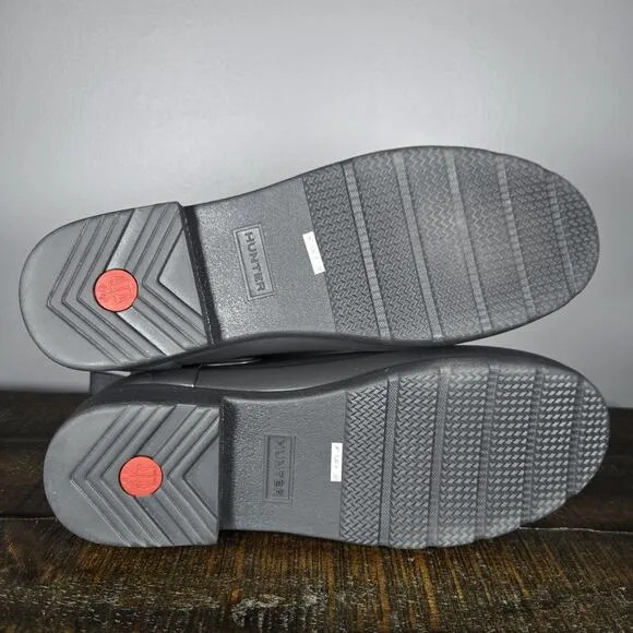 Hunter Refined Chelsea Womens Size 9 Short Rain Boots Original Waterproof Gray