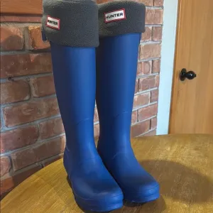 HUNTER Womens Original Play Boot Tall Electric Storm s 7