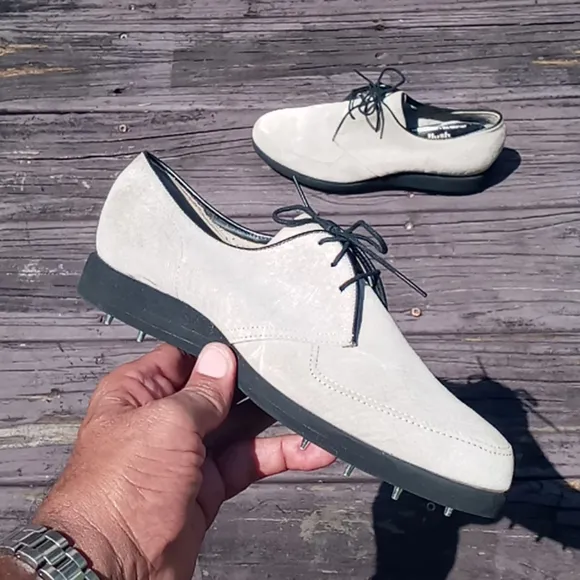 Hush Puppies Brushed Pigskin Vintage Golf Shoes