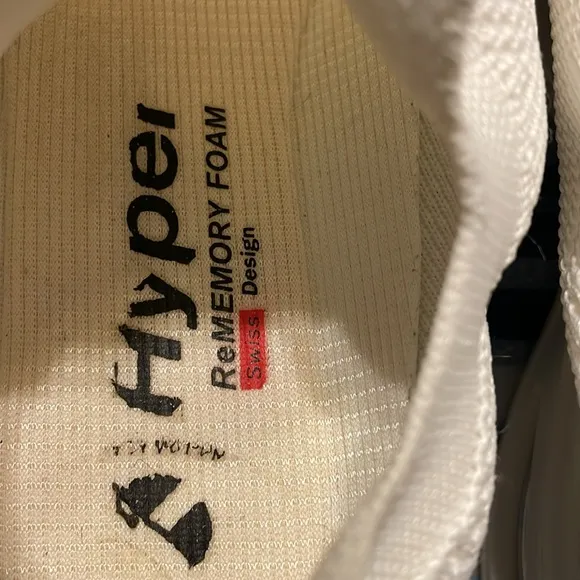 Hyperflex arch motion shoes white Sz 9 women's