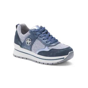 IGI&amp;CO Navy Made In Italy Suede Comfort Sneakers