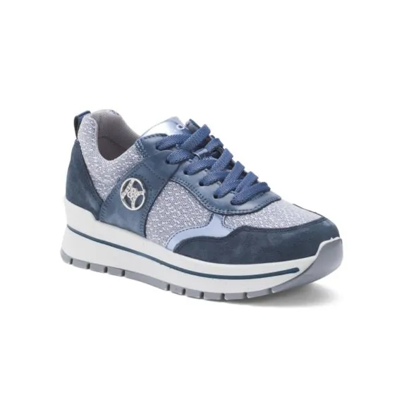 IGI&amp;CO Navy Made In Italy Suede Comfort Sneakers