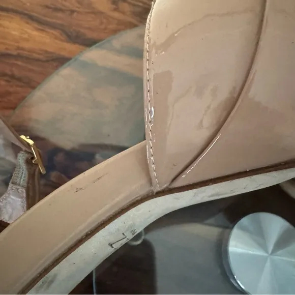 INEZ Camilla Heel in Tan Patent
