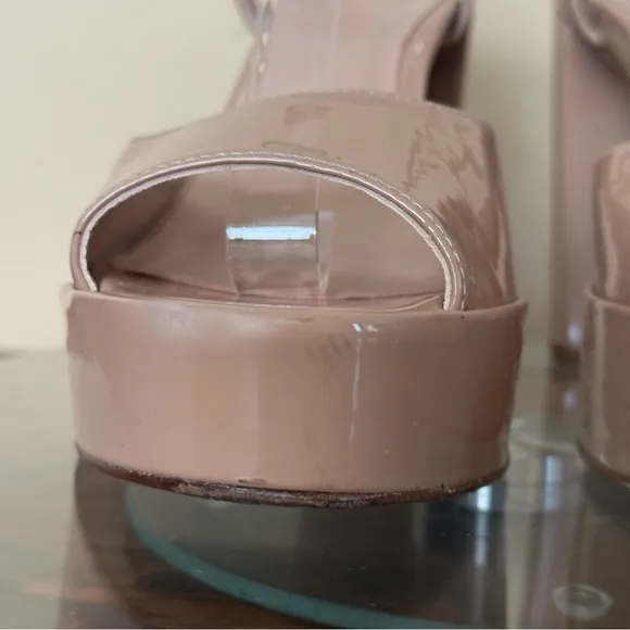 INEZ Camilla Heel in Tan Patent