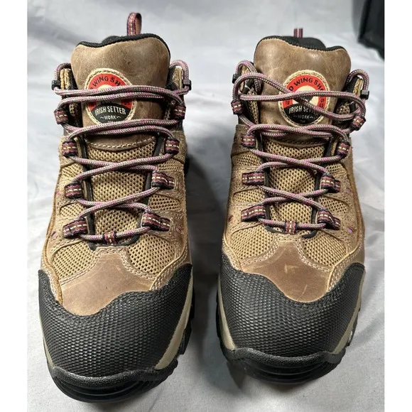 Irish Setter Boots Women 10 D Wide Red Wing Hiking Leather Waterproof