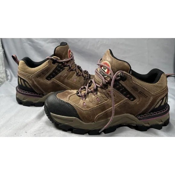 Irish Setter Boots Women 10 D Wide Red Wing Hiking Leather Waterproof