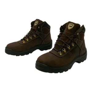Irish Setter Ely 6&quot; Steel Toe Work Boots Brown Leather US Men's 9D