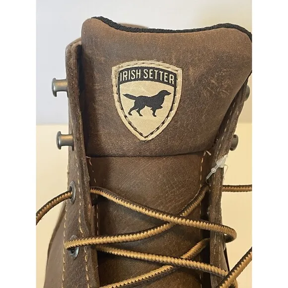 Irish Setter Farmington Mens Sz 7.5 D Electrical Hazard Leather Boots 83639 NEW