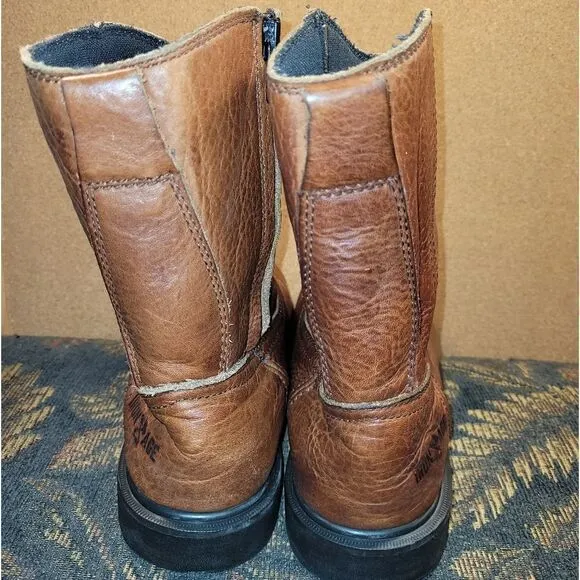 Iron Age Men's Wellington Composite Toe Brown Leather Work Boots Size 8