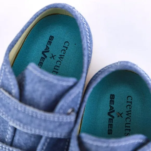 J Crew x SeaVees Kid's Boy's Girl's Monterey Sneakers Blue 13C