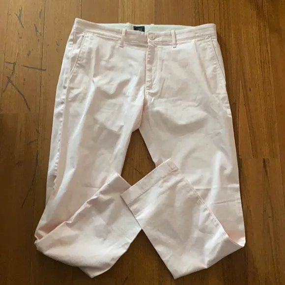 J. CREW484 Slim Fit Stretch Chino Pants In Subtle Pink  35 x 32
