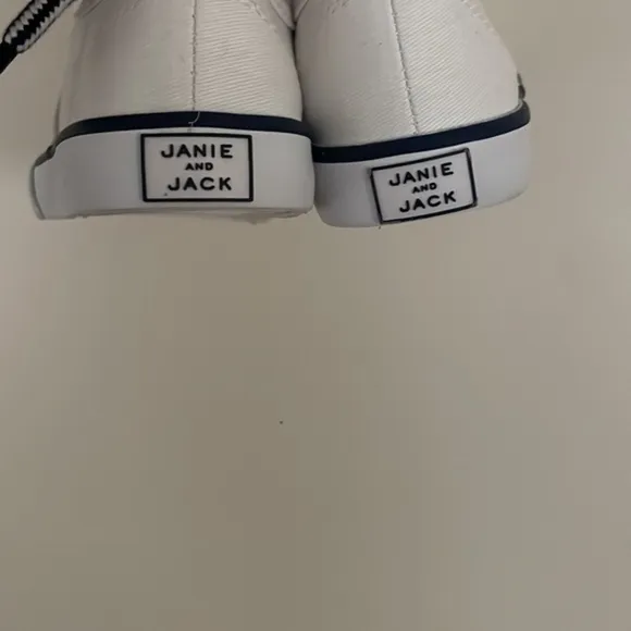 Janie and Jack White Canvas Sneakers (Size 5, Size 7, Size 8, Size 10)