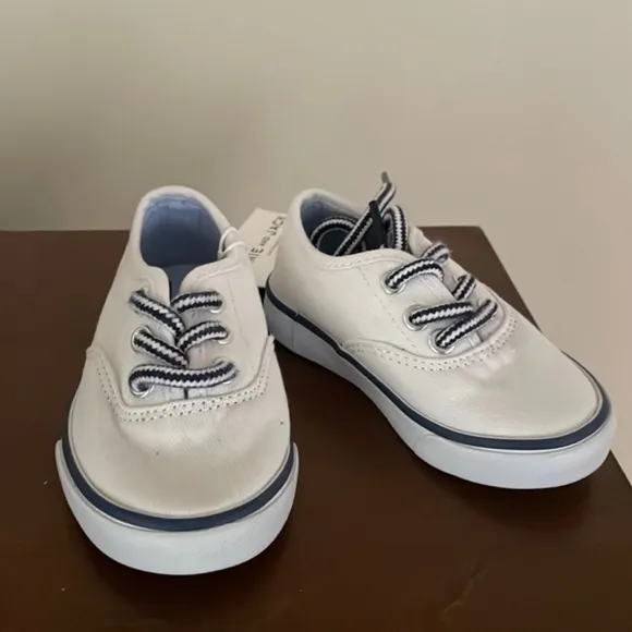 Janie and Jack White Canvas Sneakers (Size 5, Size 7, Size 8, Size 10)