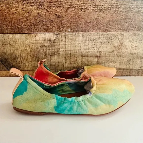 Jasper &amp; Jeera Anthropologie Watercolor Flats