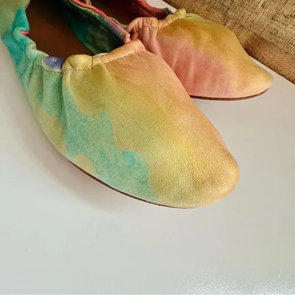 Jasper &amp; Jeera Anthropologie Watercolor Flats