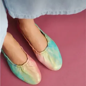 Jasper &amp; Jeera Anthropologie Watercolor Flats
